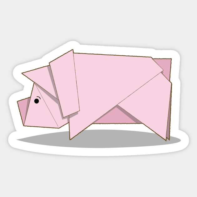 Pink Pig Sticker by William Gilliam